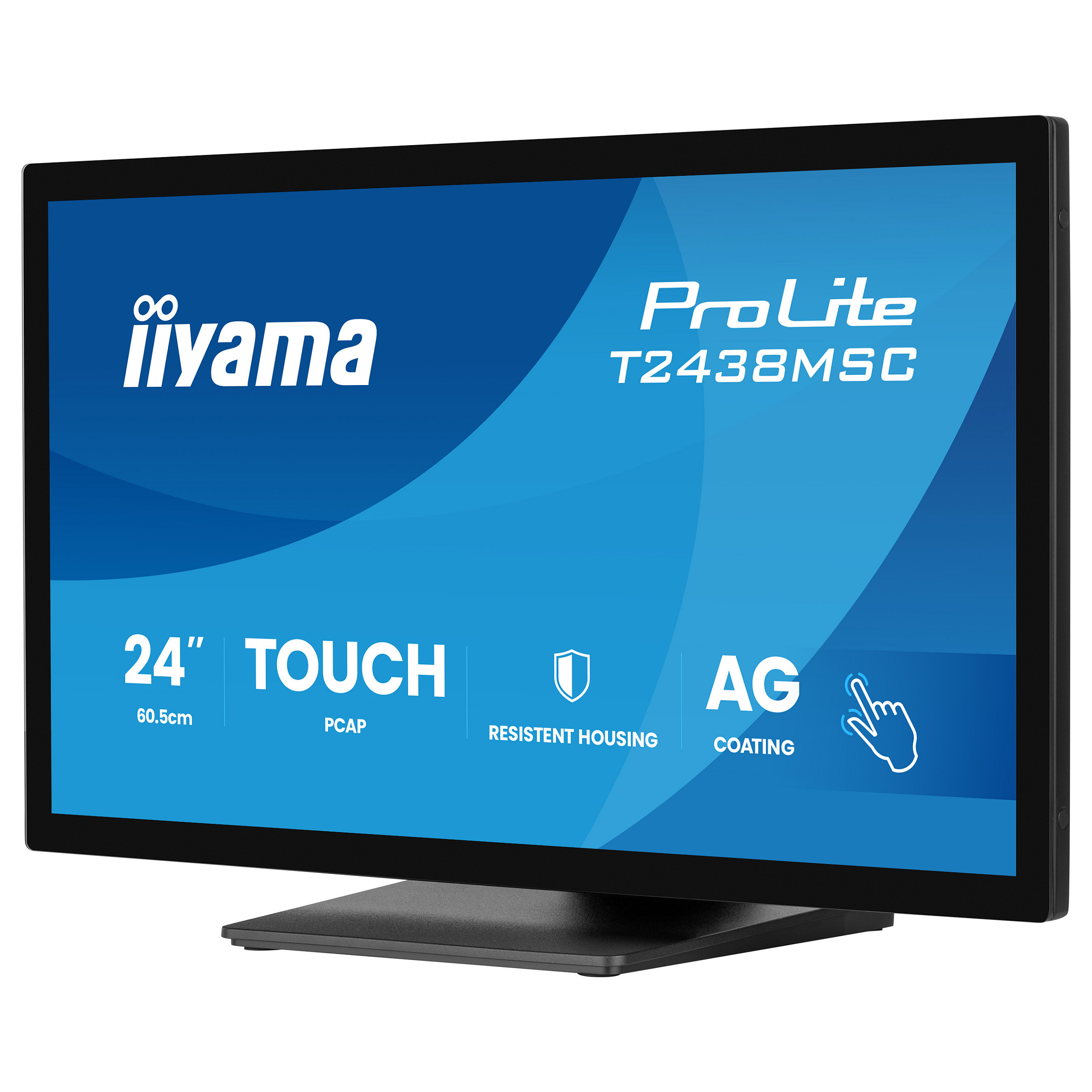 Monitor IIYAMA T2438MSC-B2 / 23.8"/ Full HD IPS / LED / Touch / 120Hz / 5ms / HDMI+USB+DP - Zezë thumbnail 4