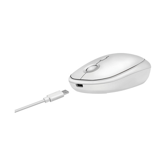 Maus pa Kabllo LogiLink / Wireless + Bluetooth / 1600 DPI / USB-C - Bardhë thumbnail 5