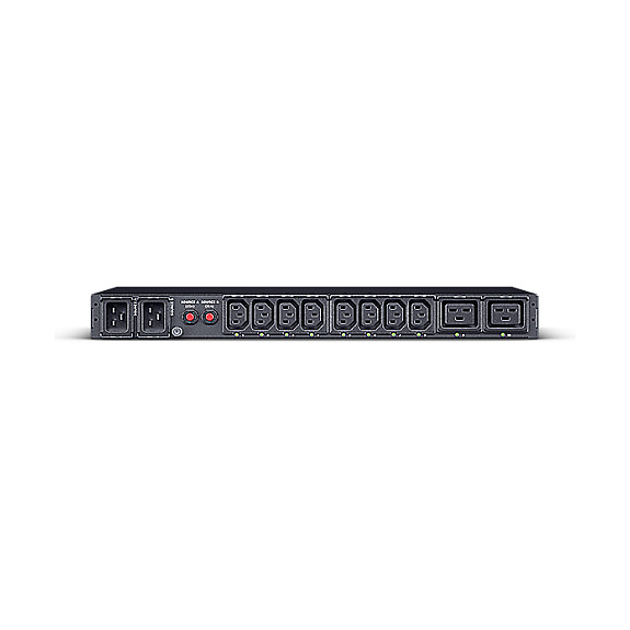 PDU CyberPower PDU44005, 1U, 8 × IEC C13, 2 × IEC C19, 16 A, ATS i menaxhueshëm – Zezë 3