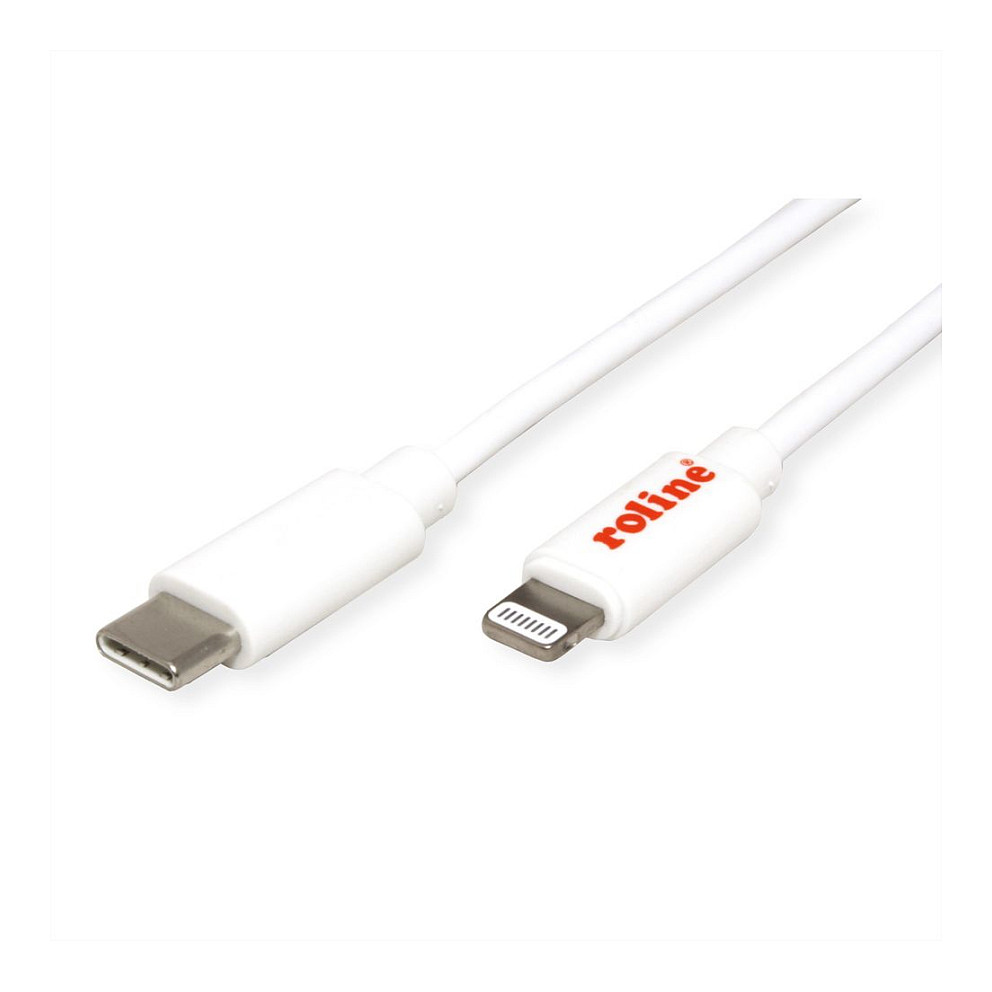 Kabllo ROLINE 11.02.8326, USB-A në Lightning, USB 2.0, 480 Mbps, 0,15 m - Bardhë 6
