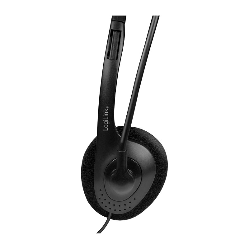 Kufje me kabllo LogiLink HS0055 / Stereo / 3.5 mm / Mikrofon / 1.8 m – Zezë 4