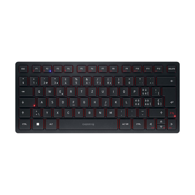 Tastierë CHERRY KW 9200 MINI / USB + RF Wireless + Bluetooth / QWERTZ / e zezë thumbnail 5